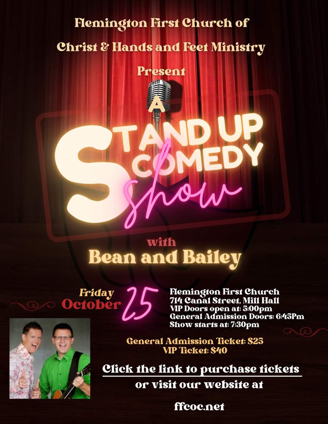 Comedy Show featuring Bean and Bailey