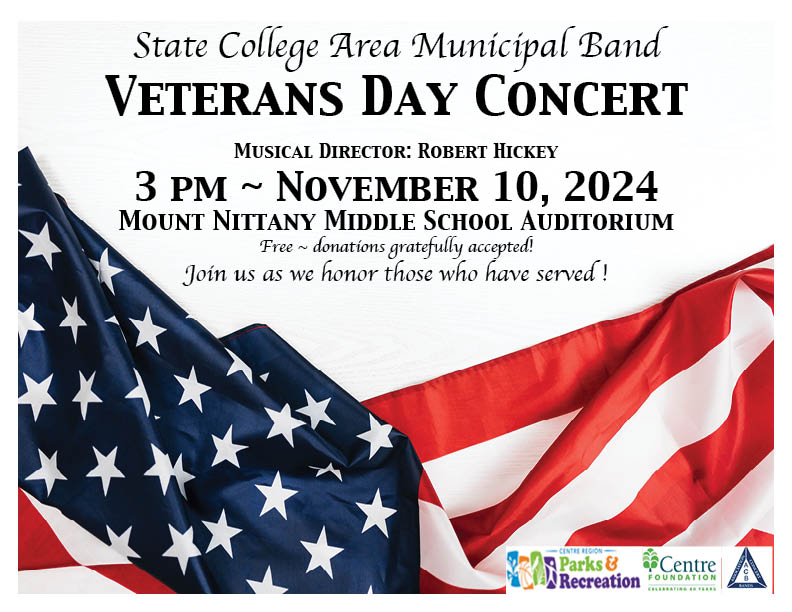 State College Area Municipal Band Veterans Day Concert