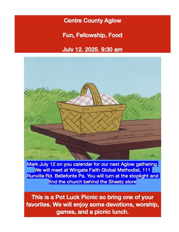Centre Co. Aglow July 12 Picnic