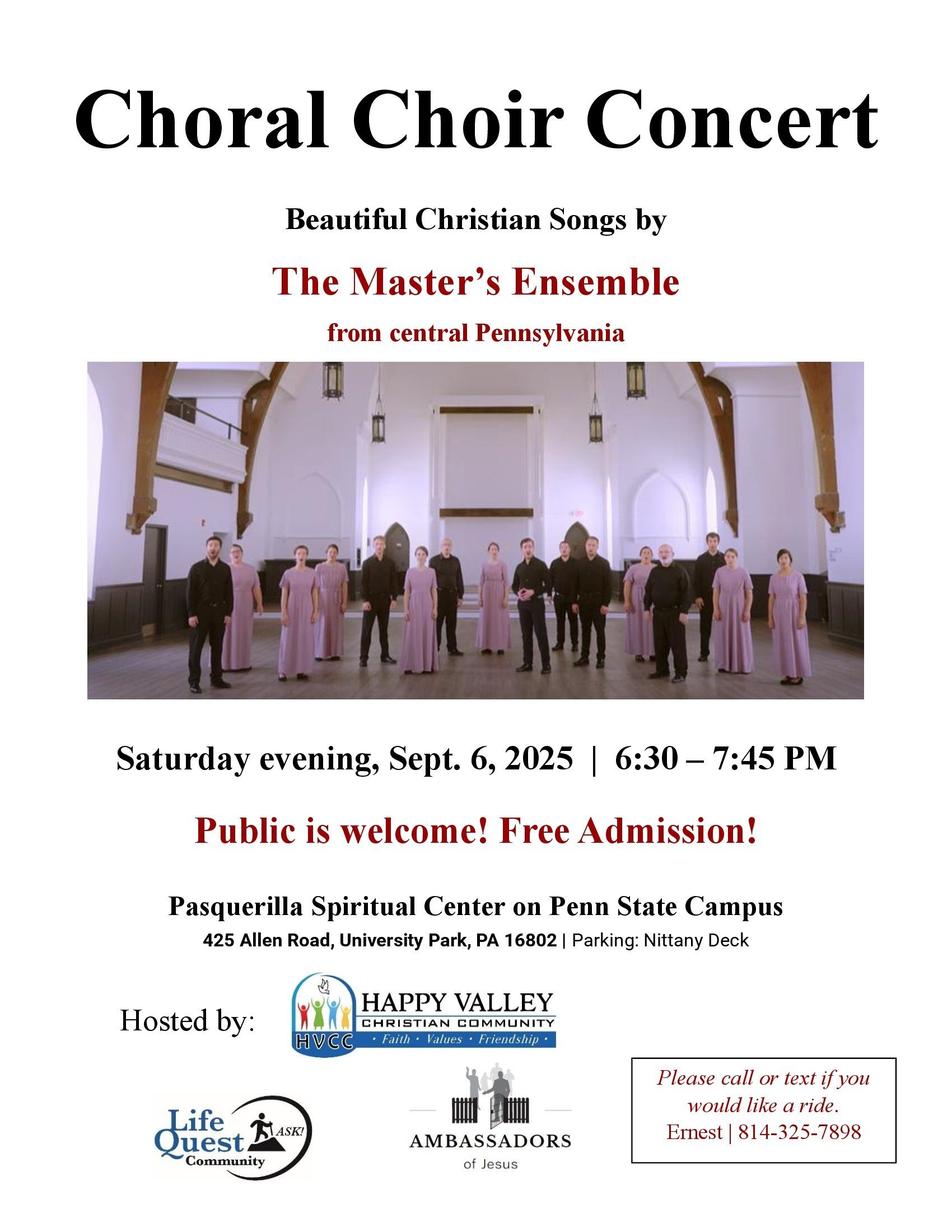 Choral Choir Concert from Central PA