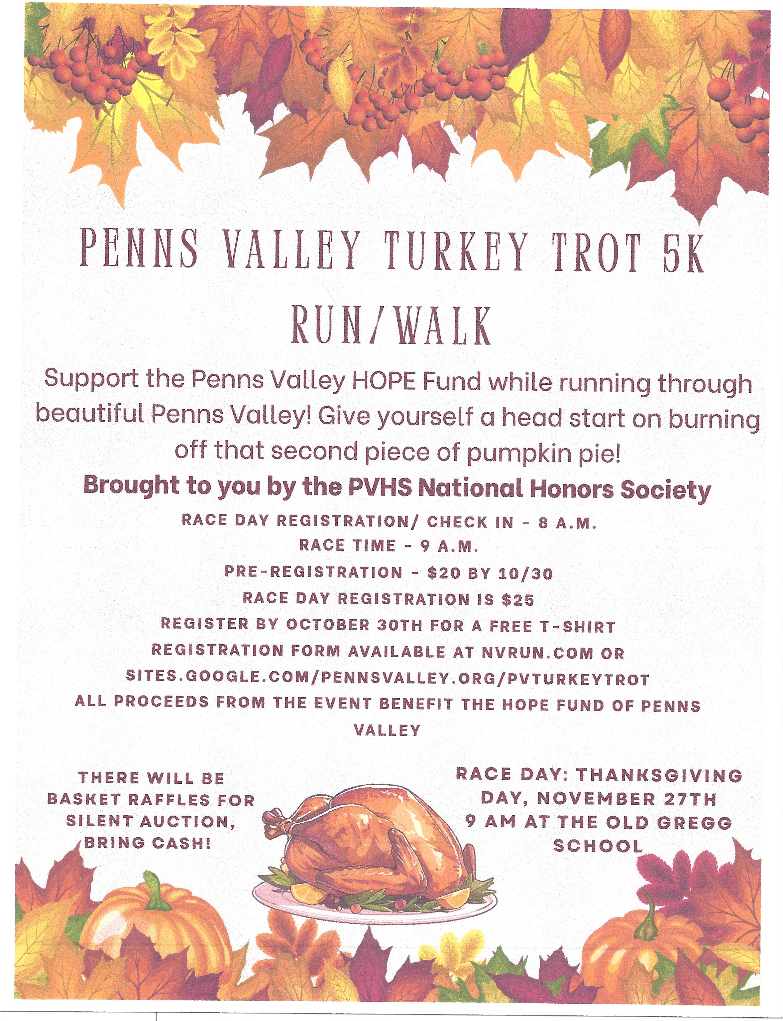 Annual Penns Valley Turkey Trot