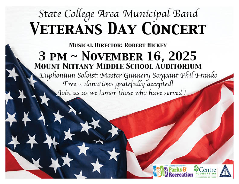 State College Area Municipal Band Veterans Day Concert