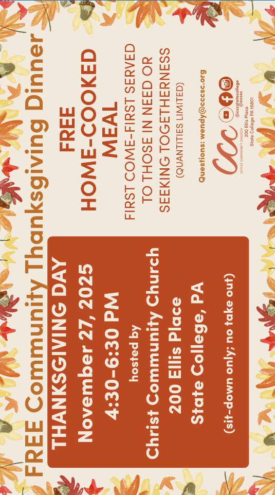 FREE Community Thanksgiving Dinner