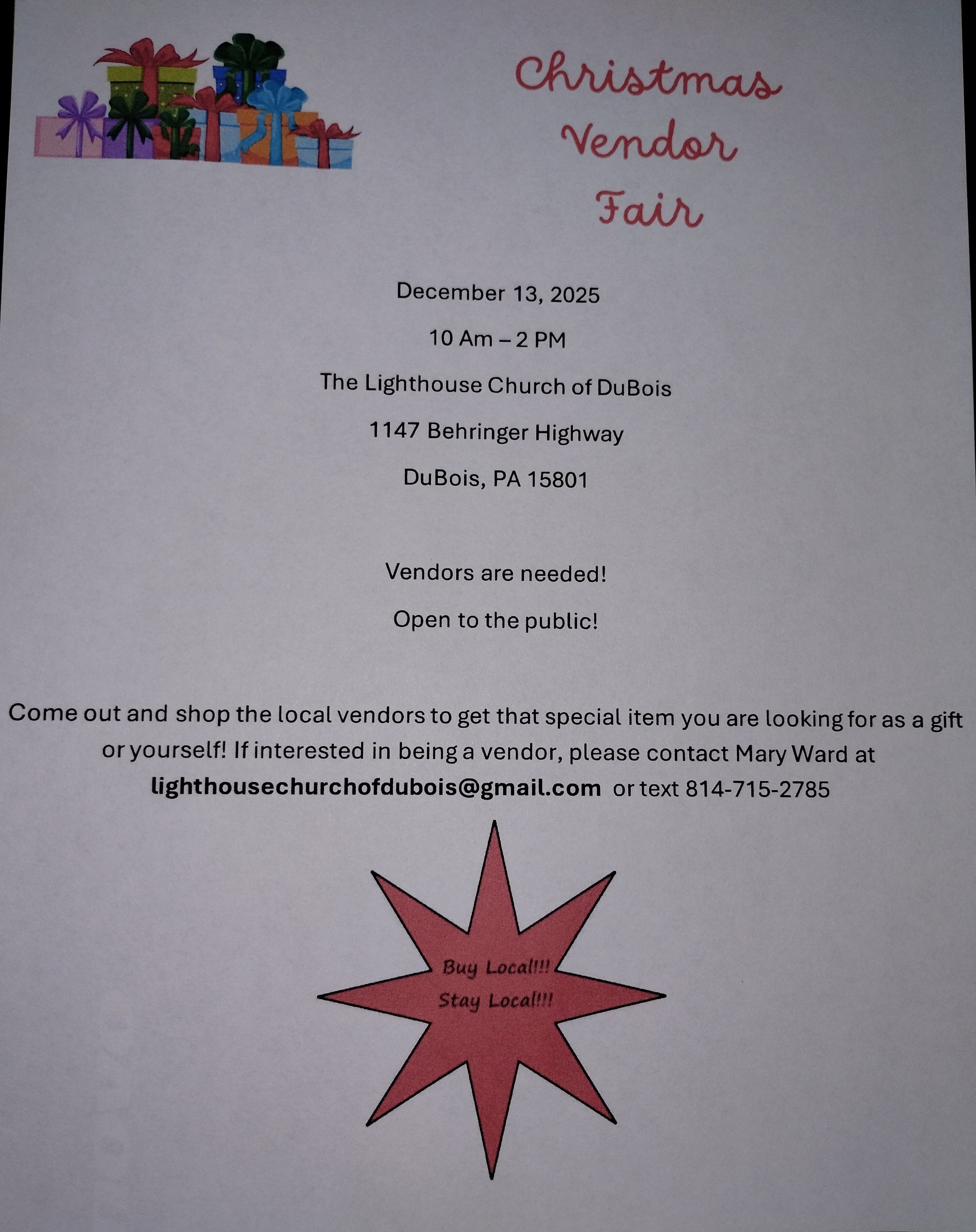 Christmas Vendor Fair