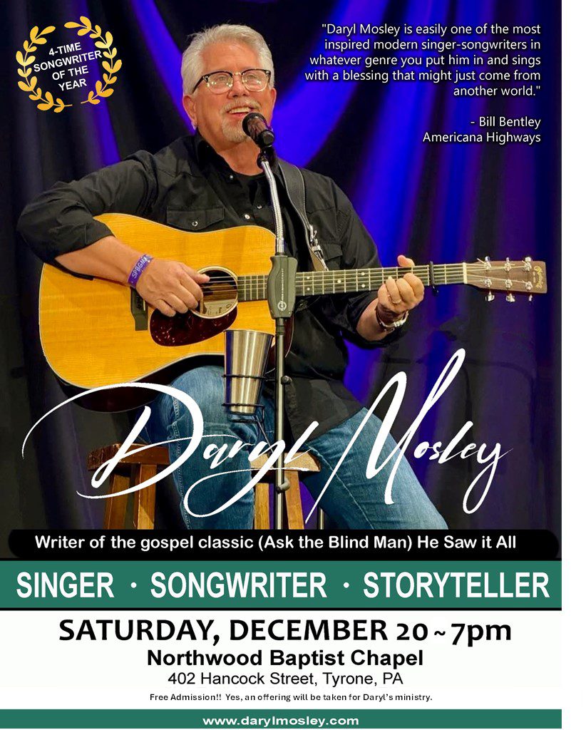 Daryl Mosley Concert at Christmas time!!