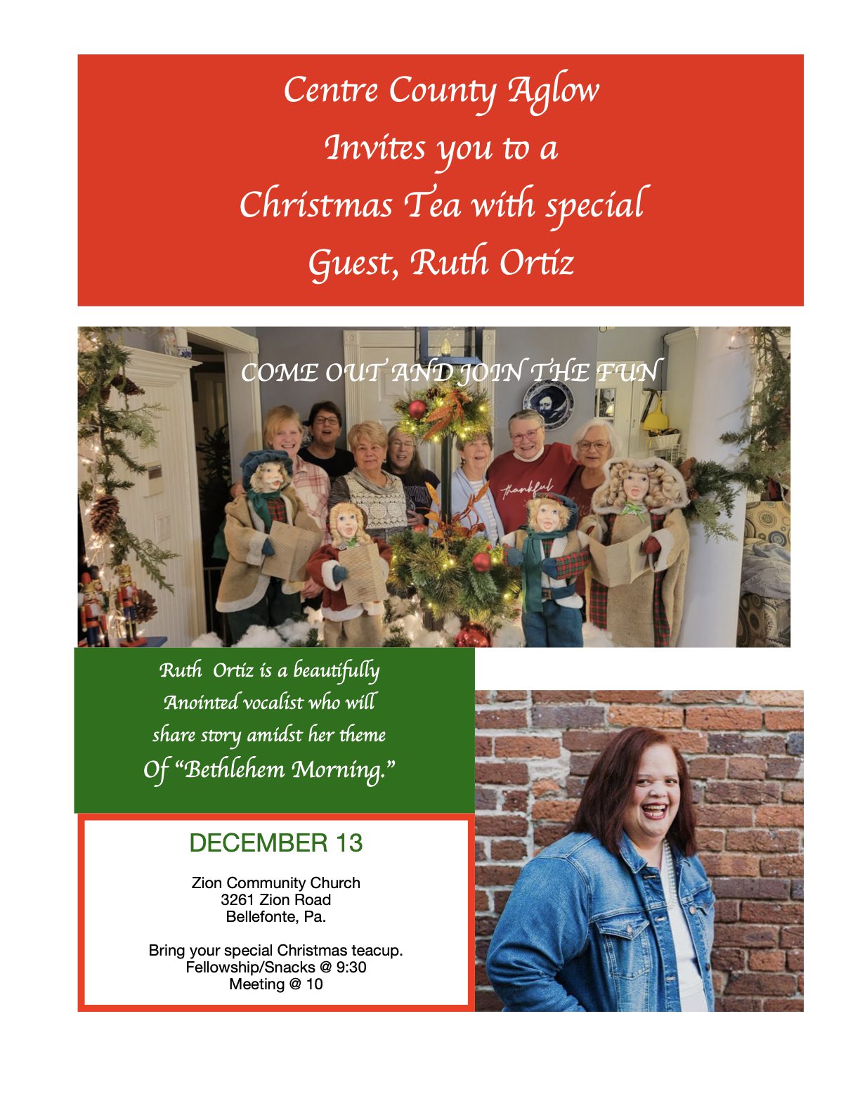 Centre County Aglow Christmas Tea