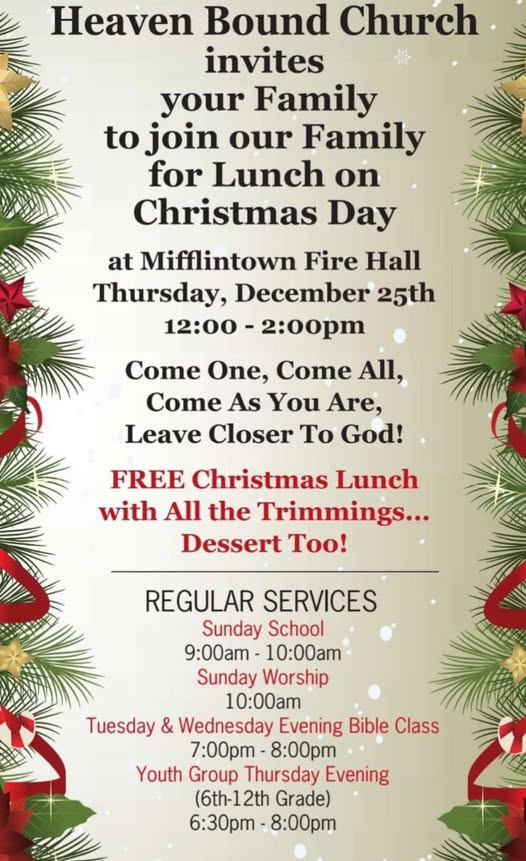 Free Christmas Lunch