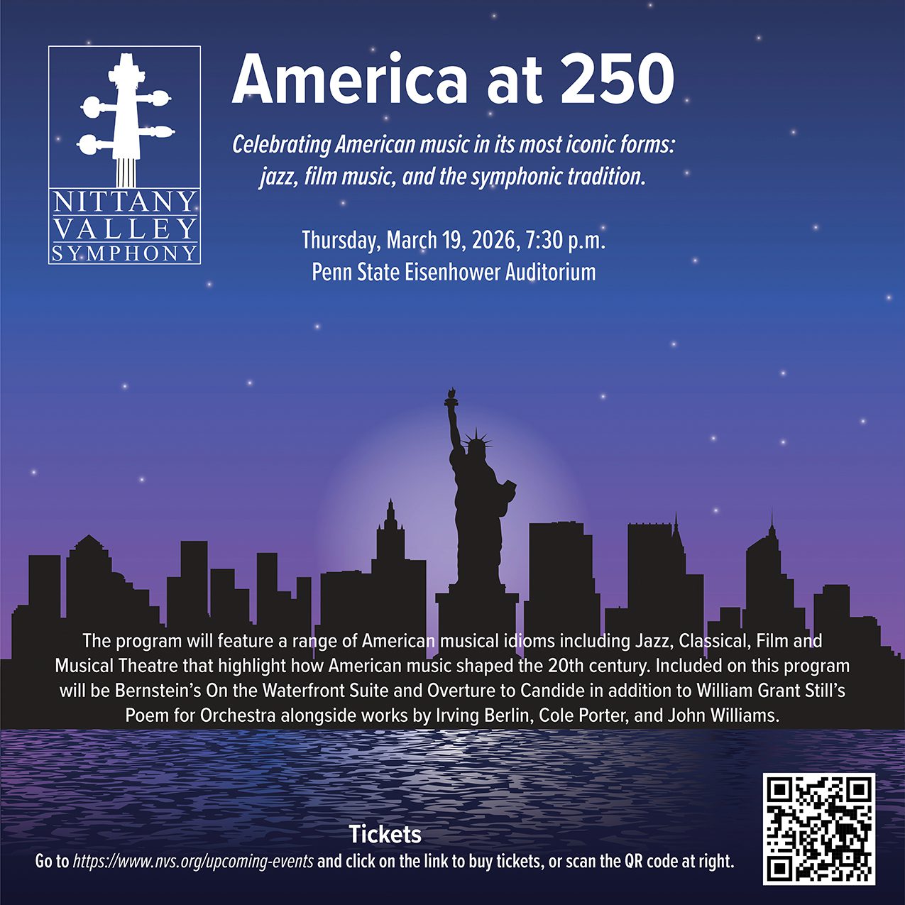 Nittany Valley Symphony America at 250 concert