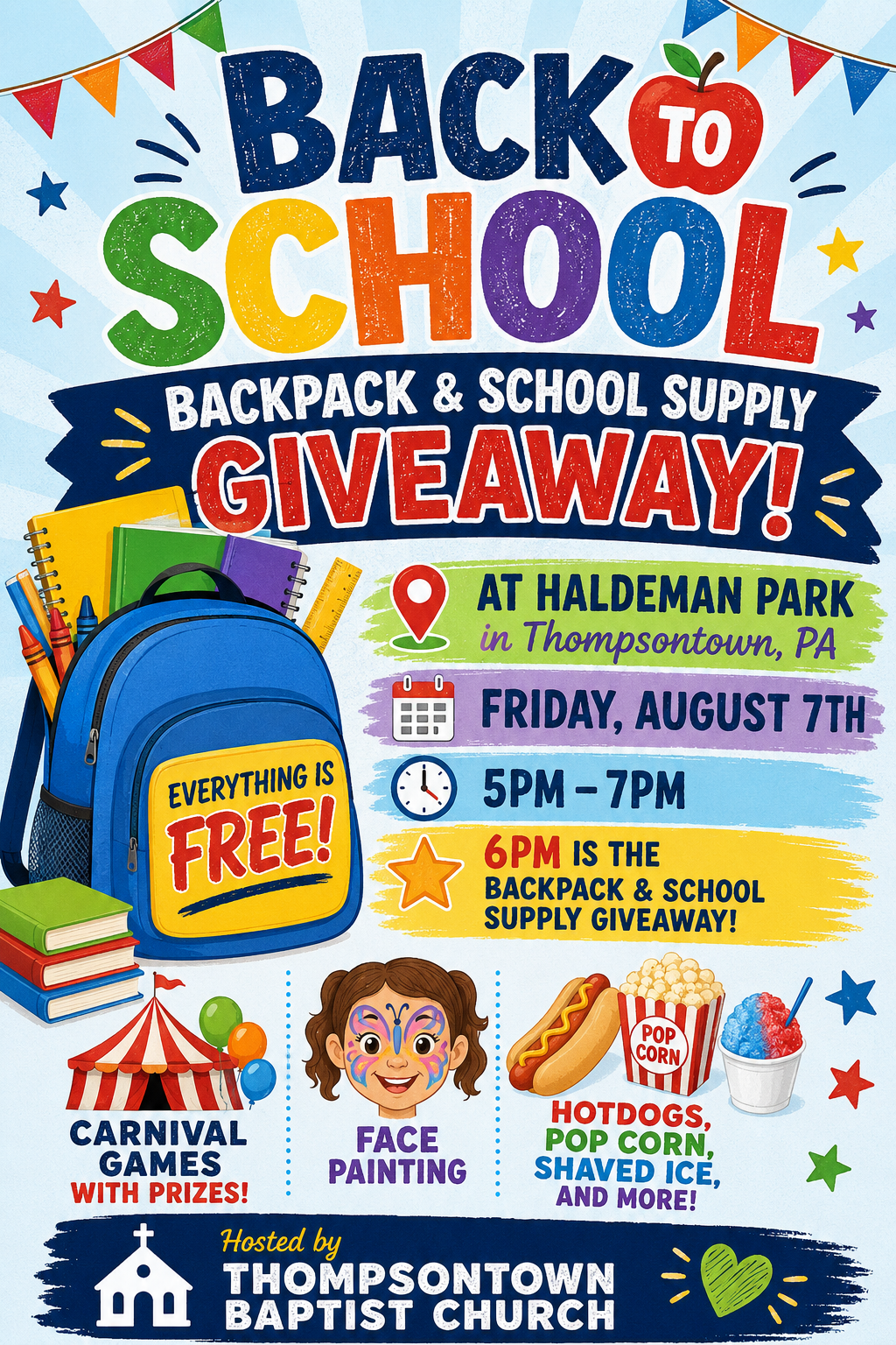 Back to School Back Backpack and School Supply Giveaway!
